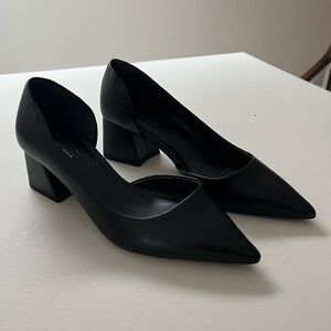 Call It Spring Black Block Heel Pumps